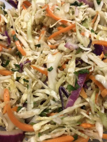 Close up of Coleslaw