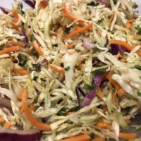 Close up of Coleslaw