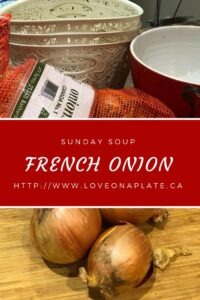 French Onion Soup ingredients