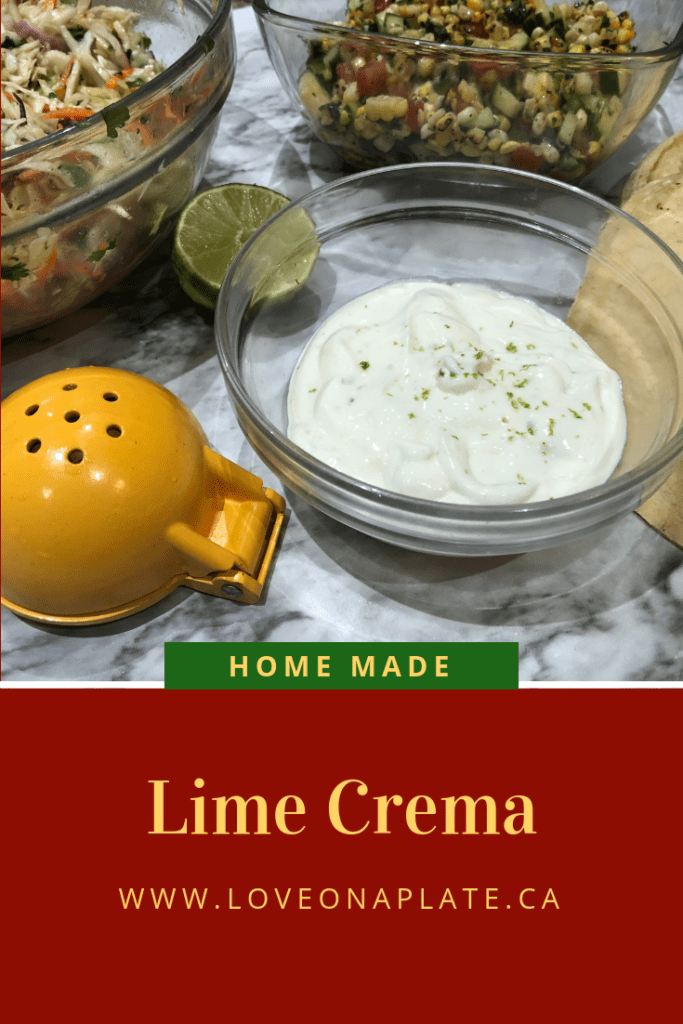 Home Made Lime Crema
