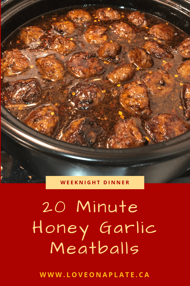 20 Minute Honey Garlic Meatballs