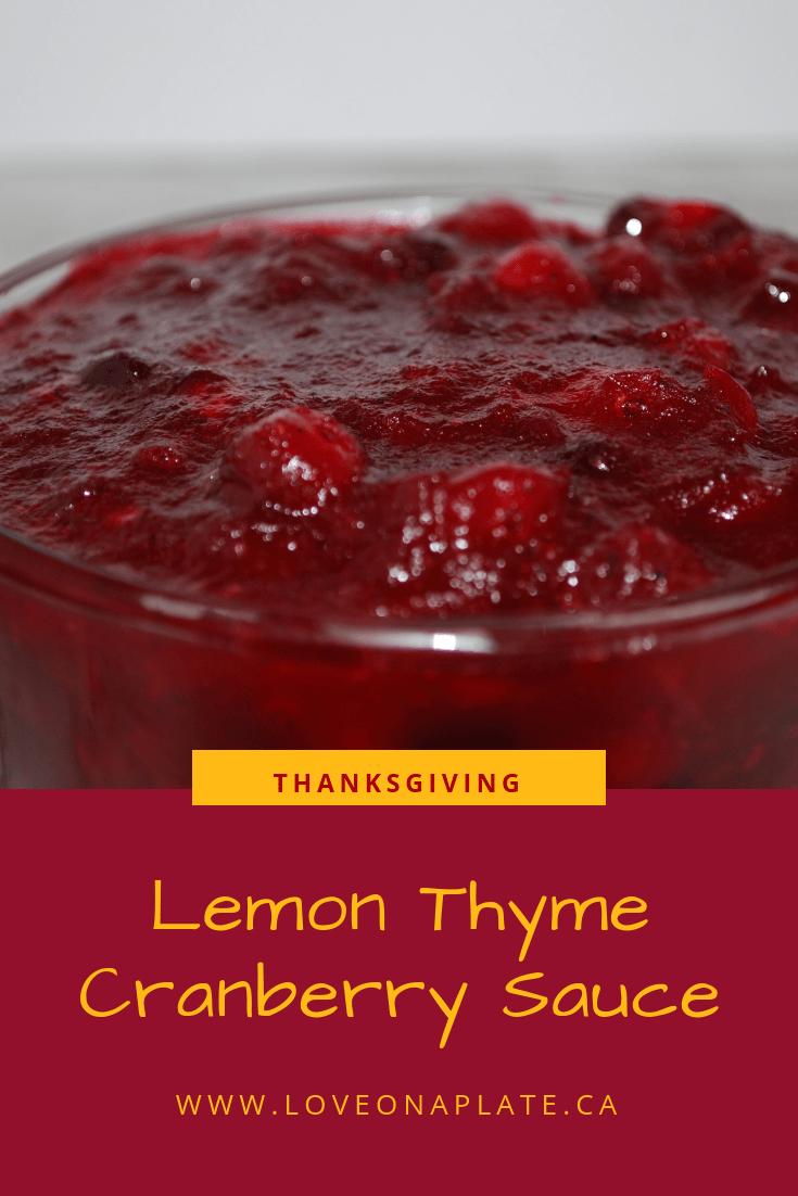 Lemon Thyme Cranberry Sauce