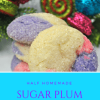Sugar Plum Sparkle Cookies stacked
