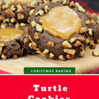 Turtle Thumbprint Cookies