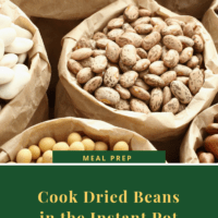 Dried Navy Beans, Pinto Beans, White Kidney beans in large brown bags