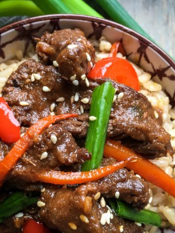 Instant Pot Mongolian Beef; Chinese Take out Fake Out