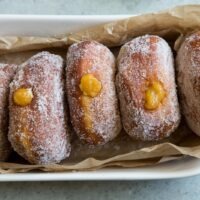 peach filled donuts