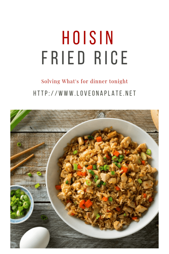Chinese Vegetable Fried rice with a Hoisin Soy Sauce