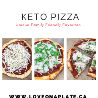 No Dough Pizza made from cream cheese and eggs. Add your favourite toppings for a keto pizza you will love