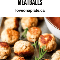 Chicken Mealballs Recipe Pin Brand Square