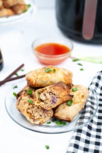 Air Fried Egg rolls with ground chicken filling